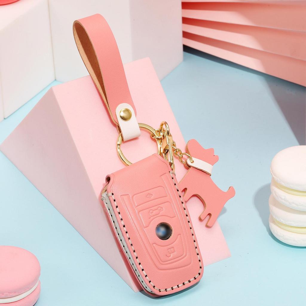 BMW Key Cover & Chain for 1, 3, 5, 7 Series, X1, X3, X5 - Single Piece