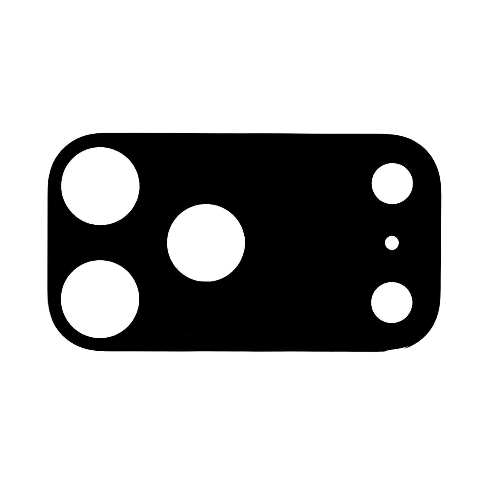 

Для iPhone 17 Pro Защитное стекло для объектива Защитная пленка для объектива камеры с черной шелкографией A