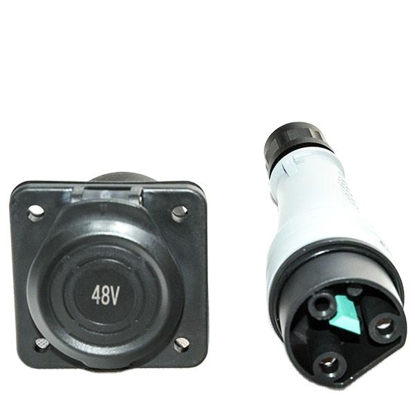 48V 72V Y60 Charger Plug Socket For Lvtong Lead Acid Battery