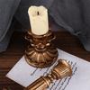 Retro Dining Room Vintage Taper Candle Holder Candlestick Stand Candlelight Display Candle Pillar