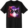 T-shirt Noir Clash d'Esquisses Optimus Prime & Mégatron Transformers