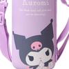 Sanrio (SANRIO) Stainless Steel Bottle with Cover, Kuromi Design, for Children, Keeps Drinks Cold Only, Capacity: 470mL, Name Space, One-Touch Open