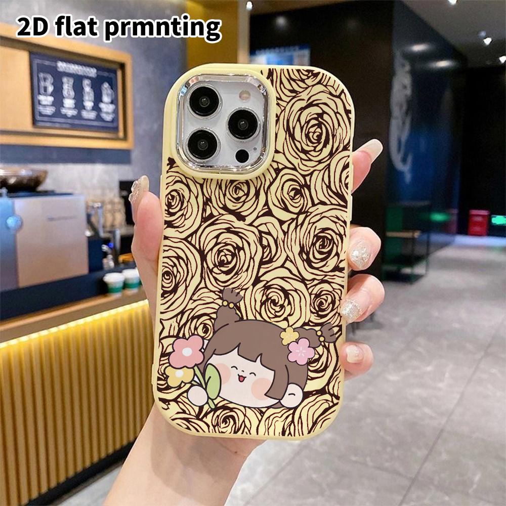 Phone Case: 2D Flat Design Suitable for iPhone 18 17 16 15 14 13 Pro Protective Case, Couple Style, Cute and Comforting, Christmas and Halloween Gift