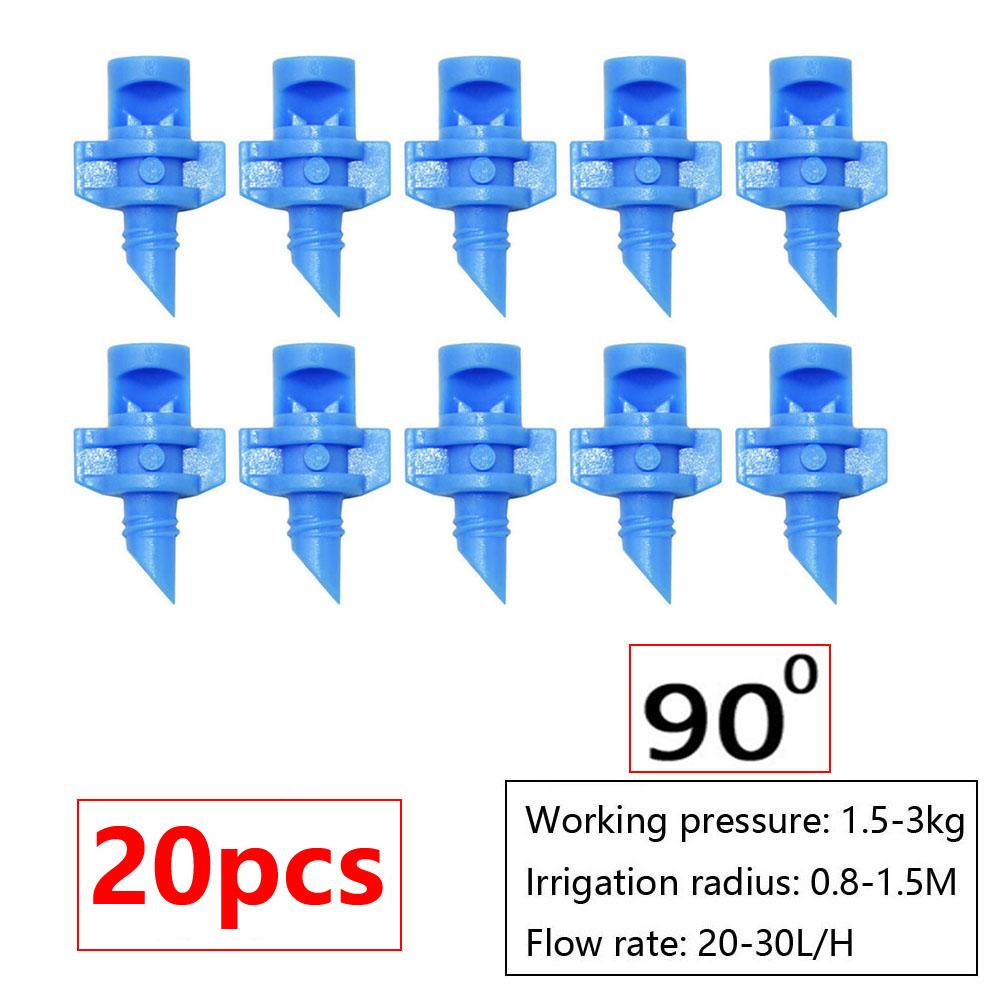 

90/180/360 Degree Refraction Nozzle Micro Sprinkler Thread Barb Connection Garden Irrigation Mist Sprayer For Greenhouse
