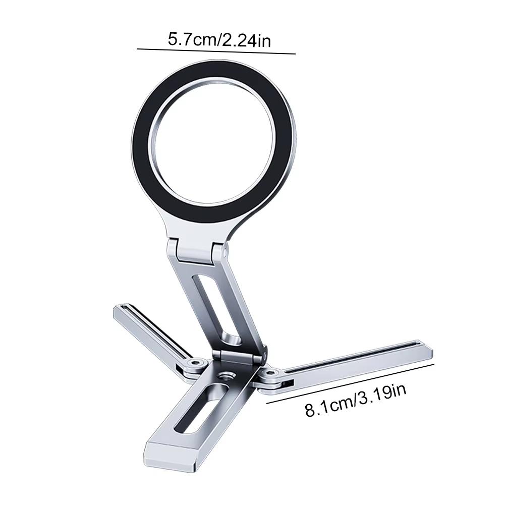 Foldable Portable Magnetic Phone Holder Foldable Phone Tripod For iPhone 17/16/15/14/13/12 Pro Max Samsung S26 All Android Phone