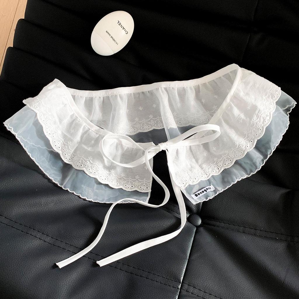 Korean Mesh Polka Dot Lace Butt Curtain: Chic Layering Waist Accessory for Girls with Pants & Skirts.