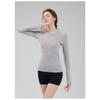 Sports Tops For Women In Autumn And Winter, Tight Fitting Round Neck Yoga Clothes, Professional Running, Pilates Training, Gym Clothes, Long Sleeves