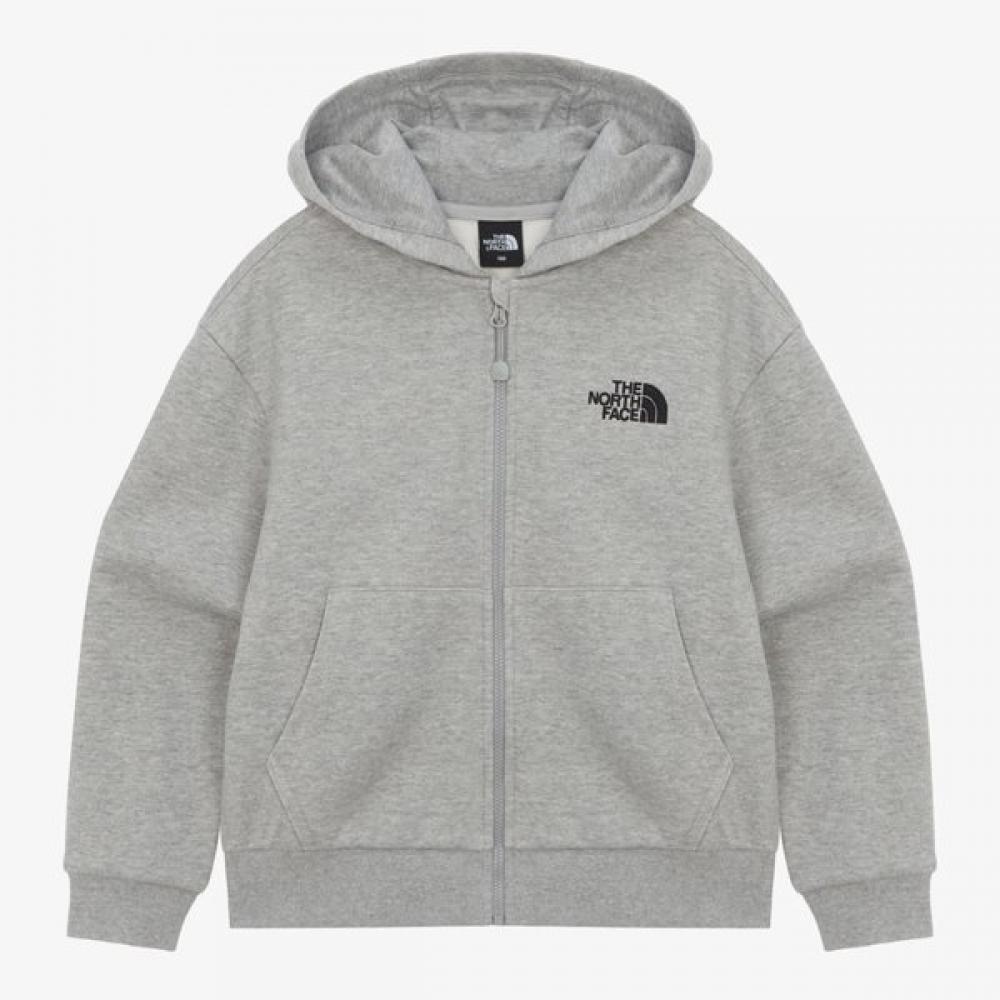 

North Face Kids School Day Zip Up Melange Grey Nj5jr02s MELANGE GREY/110