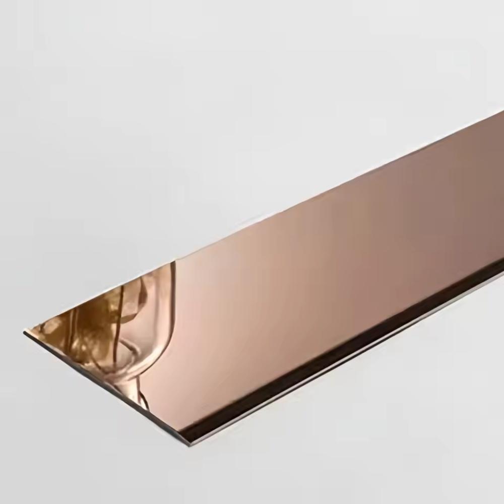 1pc 196.85inX0.79in Wall Sticker Pvc Flat Decorative Lines Mirror Wall Ceiling Edge Strip Living Room Decorative Sticker