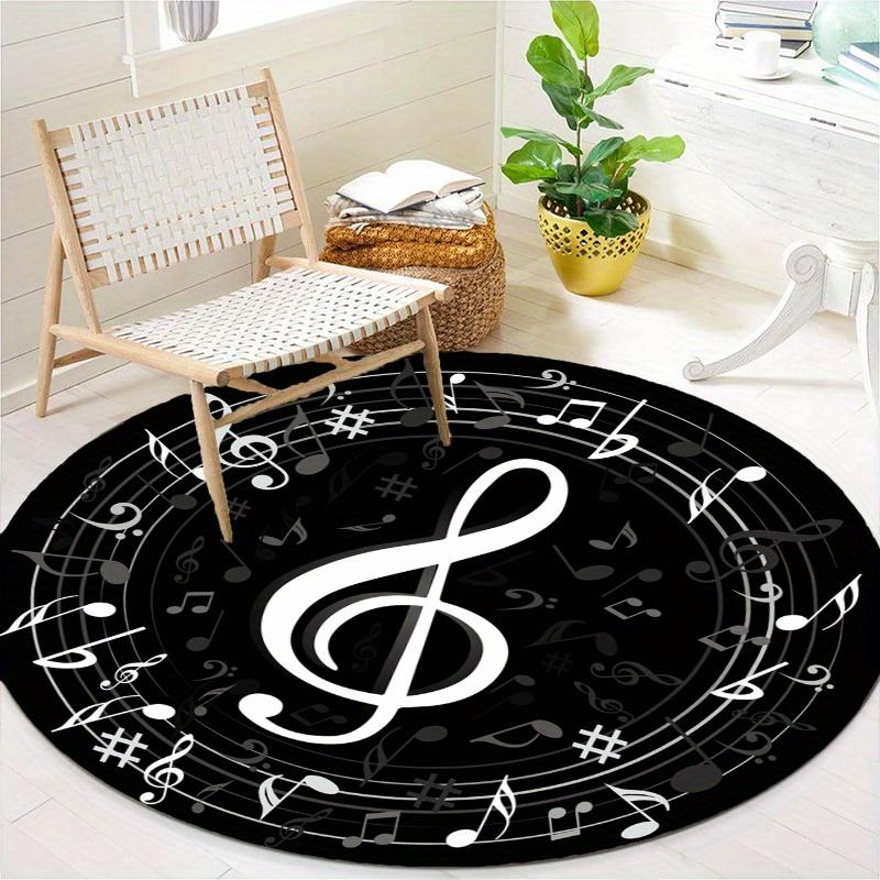 S Music Hit Cd Round Rug Nonslip Area Rug Office Chair Mat Carpet For Living Room Bedroom Home Decor