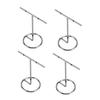 4pcs T Shaped Earring Display Stand Jewellery Display Stand Photo Props T Shape Slotted Necklace Stand for Store Closet