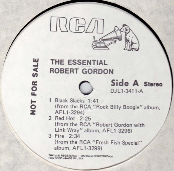 12-дюймовая пластинка ROBERT GORDON The Essential Robert Gordon DJL13411 RCA 1979 США Рок Б/у