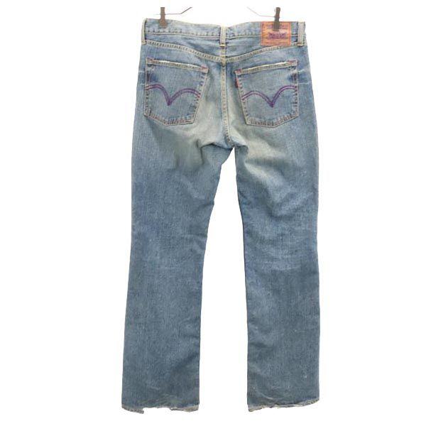 Levi's 507 Made In Japan Purple Package Denim Pants W34 Jeans Men's Used