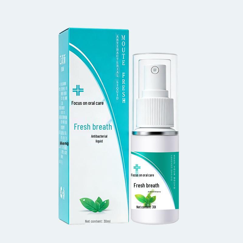 Portable Antibacterial Oral Spray: Long-lasting Fresh Fragrance, Deodorizes, and Freshens Breath