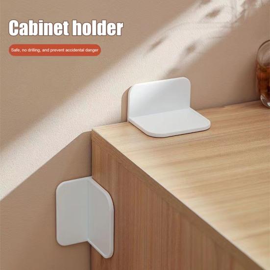 5 шт. Клейкий кріплення від перекидання меблів Без свердління Захист для дітей Запобігання падінню Шафа Книжкова полиця Комод Стабілізатор Інструменти для кріплення