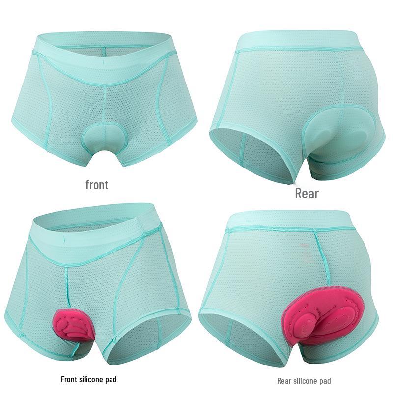 Jepozra Women's Thickened Silicone Cycling Shorts - Breathable, Quick-Drying Bike Pants