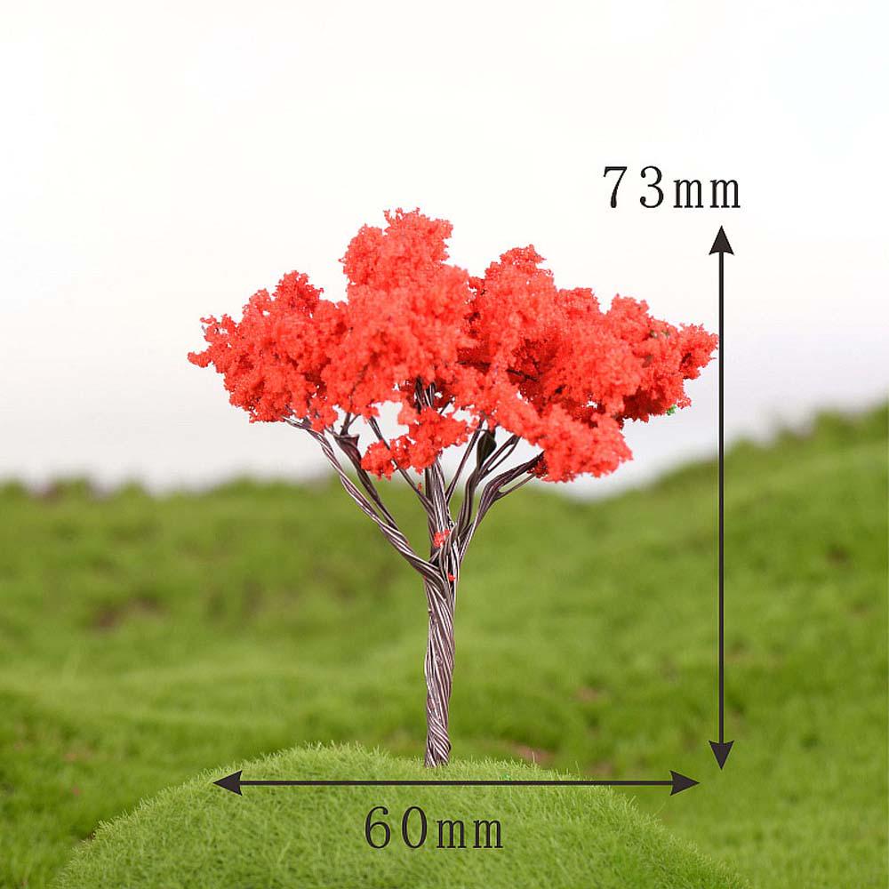 

Plastic Mini Simulation Trees Kawaii Willow Sakura Mini Home Decoration Garden Microlandscape Miniatures Figurines