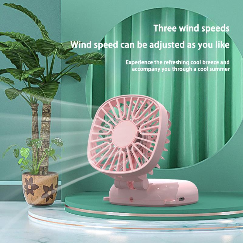 Mini Portable Fan Multi Speed Fan Adjustment Usb Charging Folding Fan Portable Desktop Office Convenient Pocket Small Fans