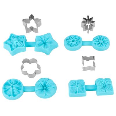 4 zestawy Fondant Chocolate Mold Silikonowa forma do pieczenia Przybory kuchenne z nożem
