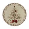 Tapis décoratif d'isolation thermique Rond Set de table de Noël, 14 pouces Motif festif Antidérapant Protecteur de table, Protecteur de table pour maison de vacances Endroit pour