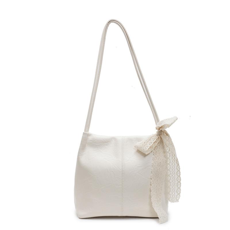 Spring and Summer Texture Underarm Bag Women's New Trendy Fashion Shoulder Bag Simple Commuter Bucket Bag