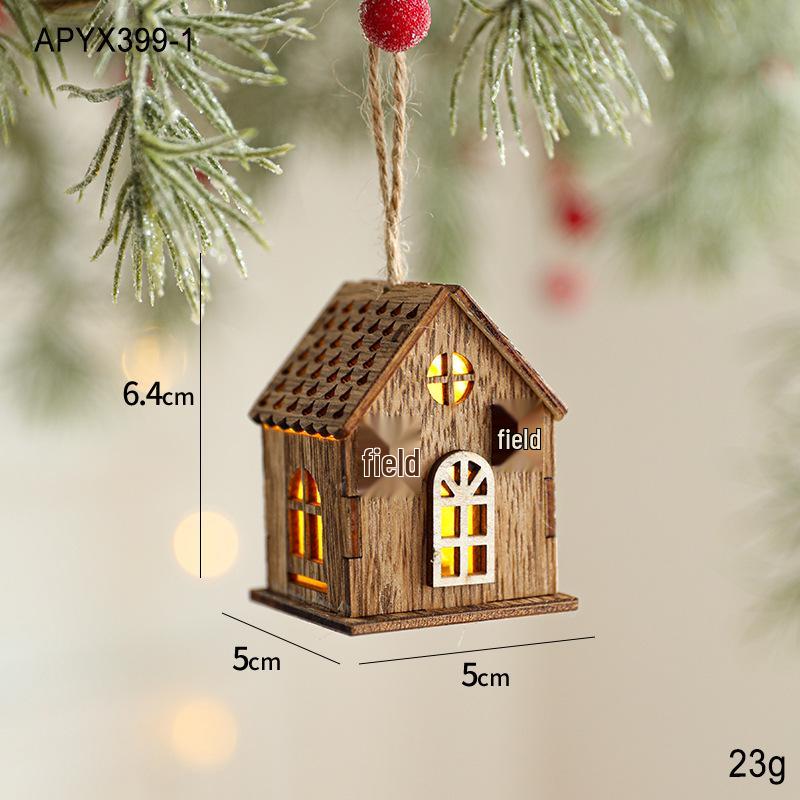 

Креативные елочные украшения: Светодиодные светящиеся деревянные украшения для дома