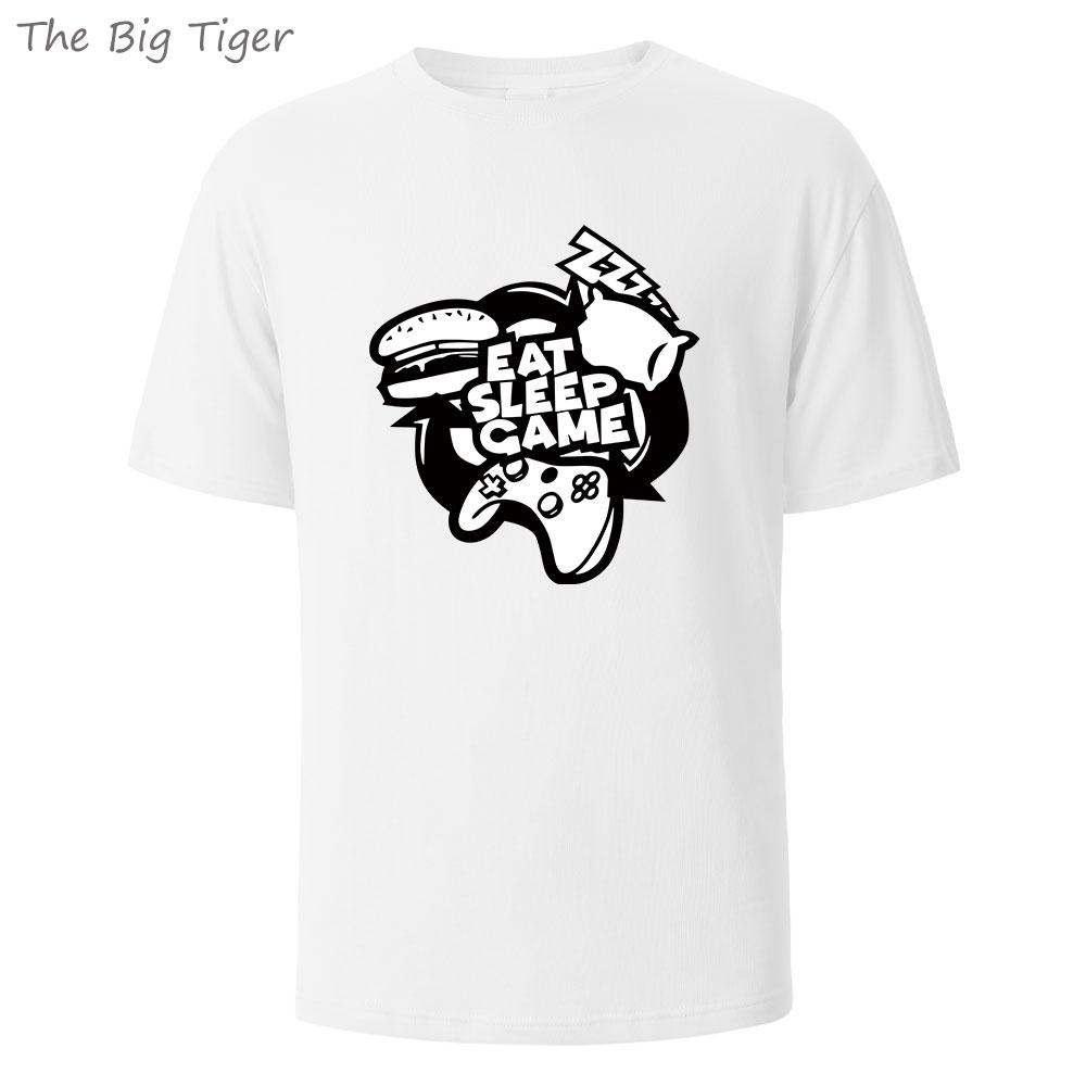 Hamburger Painting Relaxed Fit Cotton T Shirt Classic Round Neck Casual Wear Lightweight Unisex Basic Tee Mens Tshirt S