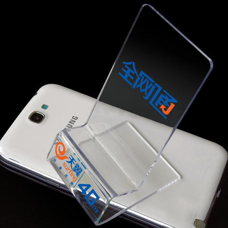 Universal Transparent Acrylic Mobile Phone Stand for Desk