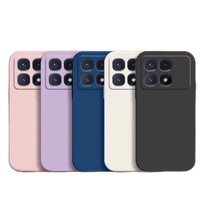 Redmi K70 Ultra Solid Color Liquid Silicone Case - Full Coverage Anti-Fall Protection