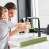 Suction Cup Splash Guard Sink Splash Guard Extra Long Backsplash Splash Protector Reusable for Washing Dishes Faucet Bathroom