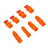 Silicone Thumb Knife Stainless Steel Thumb Knife Picker for Peel Pick Vegetables Pepper Beans Flat Knife