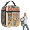 1984 Beano קלאסי דניס הילד המרושע וגנאשר תיק אוכל מבודד לנשים ילדים קופסאות אוכל ניידות קופסת אוכל תרמית תיק טוטו