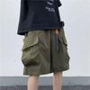 Pantaloncini Cargo Funzionali Estivi da Uomo con Tasche Multiple, Larghi, da Palestra, Pantaloni da Tuta, Pantaloncini Streetwear