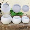 3 Sizes DIY Succulent Vase Round Candle Cup Craft Making Supplies Stucco Concrete Resin Storage Box Mould Home Decoration Tools