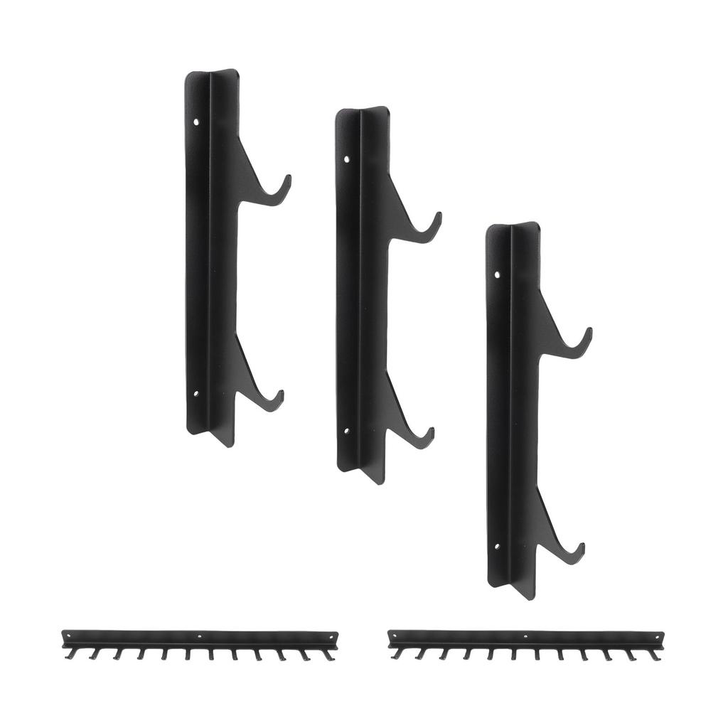 Pull Down Bar Storage Rack Wall Mounted Home Gym Storage   for Workout Equipment