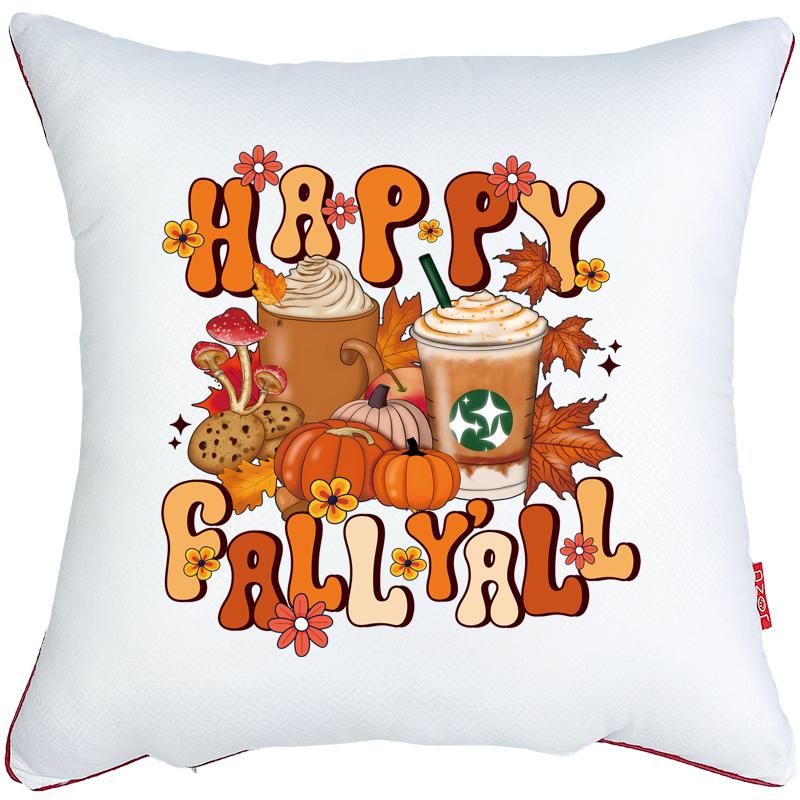 Autumn Pumpkin Thermal Sticker Patch A-Level Washable Diy Hoodies Tops Thermal Press Vinyl Clothing Badges Patches Hot