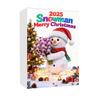 2025 Snowman Advent Calendar for Kids 24-Day Christmas Countdown Box with Acrylic Ornaments Multifunctional Holiday Decoration