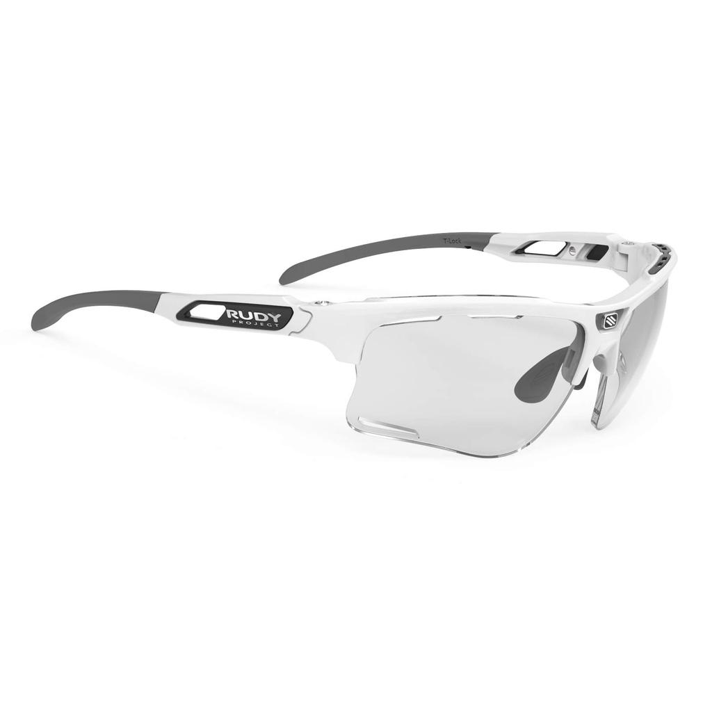 RUDY PROJECT KEYBLADE Rennrad Radfahren Sport Sonnenbrille für Marathons und Weiß Glänzend Impact X2 Photochrom Laser Schwarz Übungen, Rahmen,