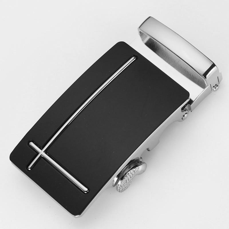 Mens Fashionable 35cm Automatic Buckle Waist Belt Durable Metal Design For Business Casual Or