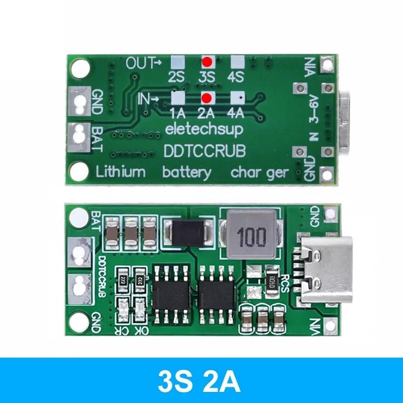 Wielokomórkowy 2S 3S 4S Typ-C Na 8.4V 12.6V 16.8V Step-Up Boost Ładowarka Lipo Polymer Li-Ion 7.4V 11.1V 14.8V 18650 Bateria Litowa