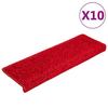 VidaXL Stair Treads 20 Pieces 65 X 21 X 4 Cm Rectangular Border Red 3365857