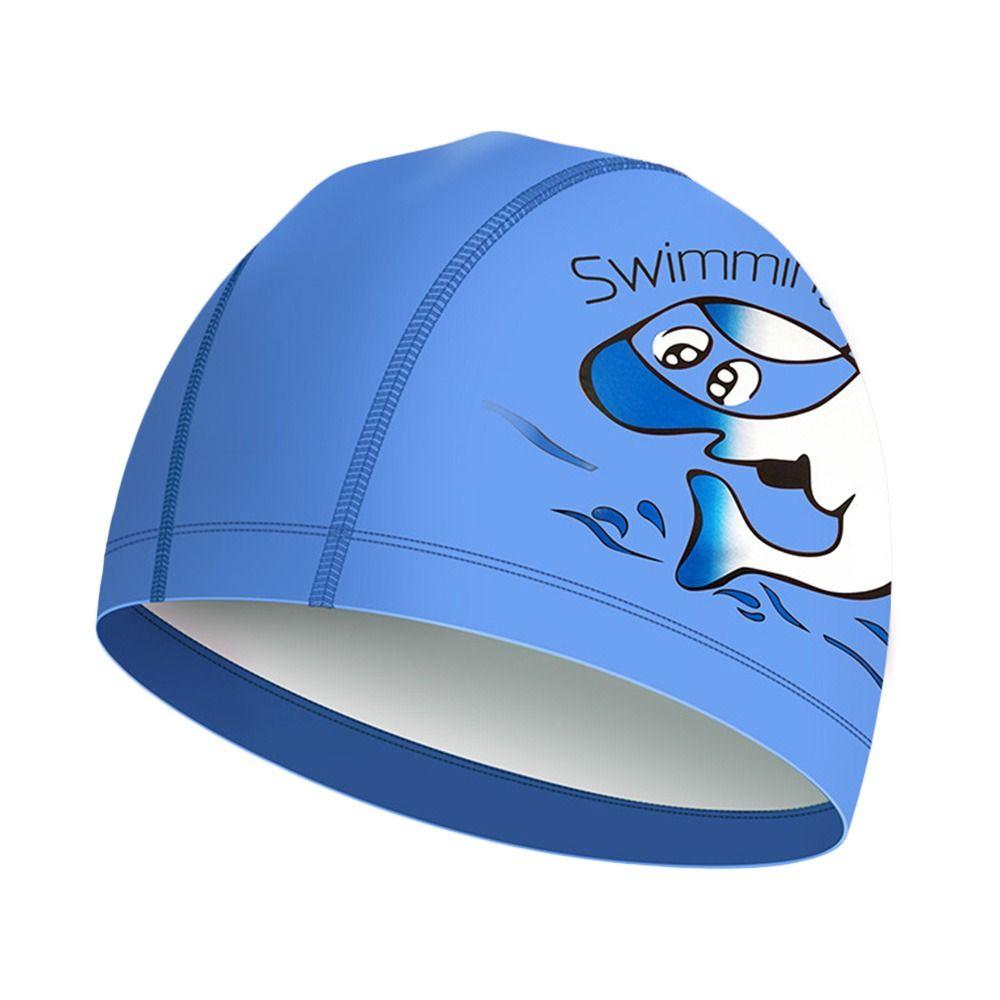 

Long Hair Protect Ears Pleated Pool Bathing Hats Elastic Pu Turban Swimming Caps Kids Swimming Cap 4