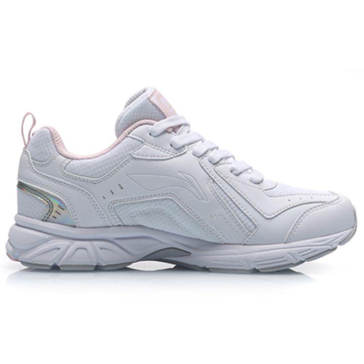 Li-Ning Comfortable Daily Low-Top Running Shoes Women sneaker White Light-Pink ARHP148-2