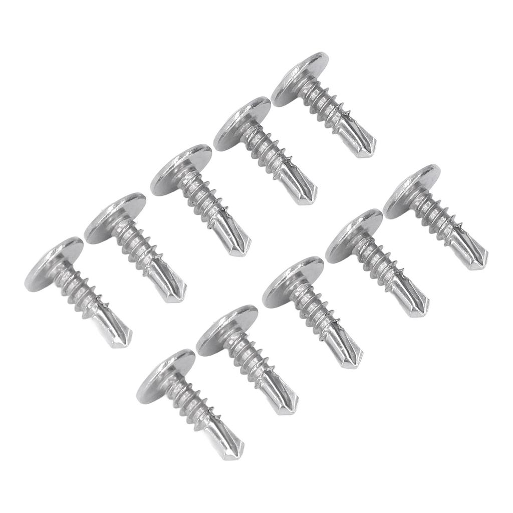 200 szt. Wkręt samowiercący z łbem podkładkowym, 304 stal nierdzewna do prac w drewnie M4.8x16