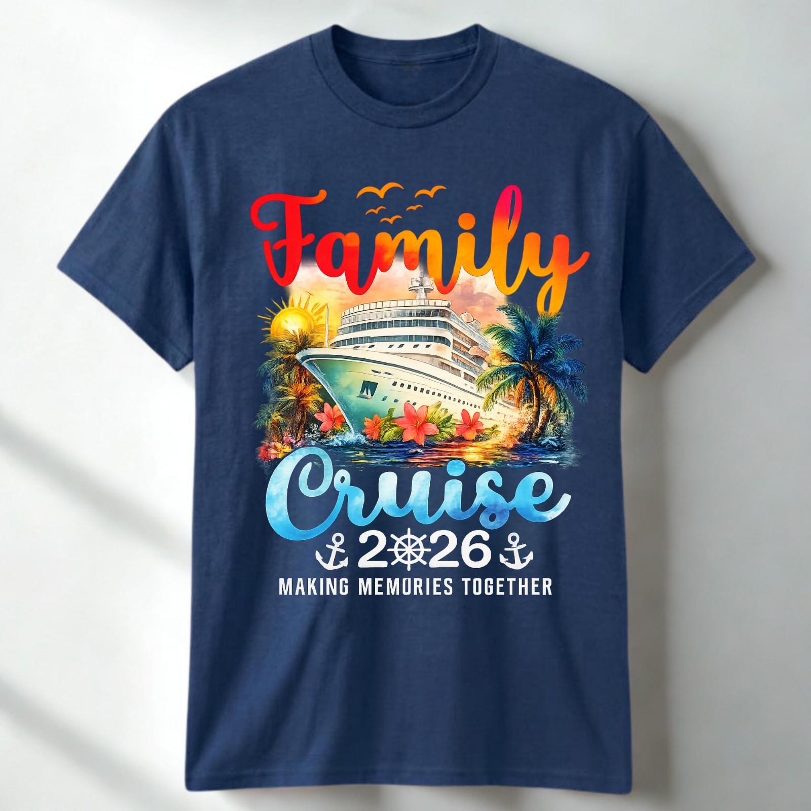Family Cruise 2026 Shirt, Matching Vacation Tee, Family Travel Gift S