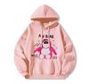 Autumn and Winter Models Are New Autumn Models Strawberry Bear Print Women's Clothing Hooded Disney Clothes Are Loose and Lazy