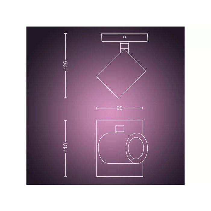 Philips hue hue weiß und farbambiente Spot einzigartig argenta - 929003808301