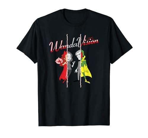 Marvel Studios WandaVision Logo Toon 1950s-1990s Disney+ T-Shirt
