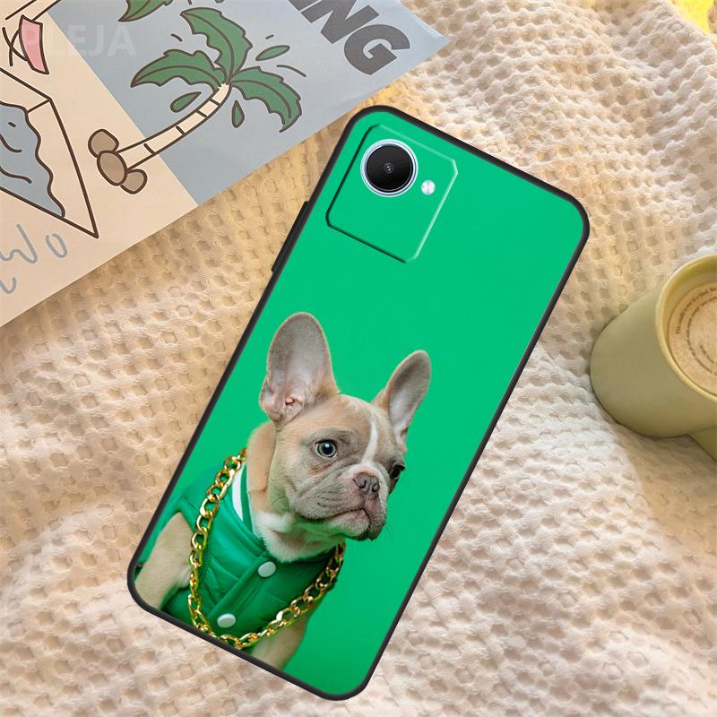 French Bulldog Dog Case For Realme C71 C75 C61 C53 C55 C33 C63 C51 C65 C67 11 12 13 14 Pro Plus GT6 GT7 15 Pro