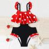 2026 Cute Girls' One-Piece Swimwear - Small & Medium Children's Bikini